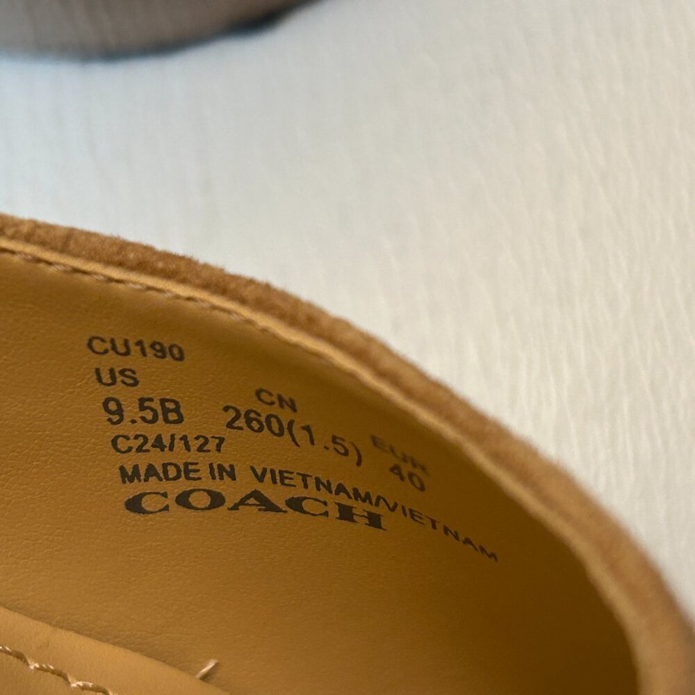 Coach Women's VAE Suede Skimmer Ballet Flat - Picture 9 of 14